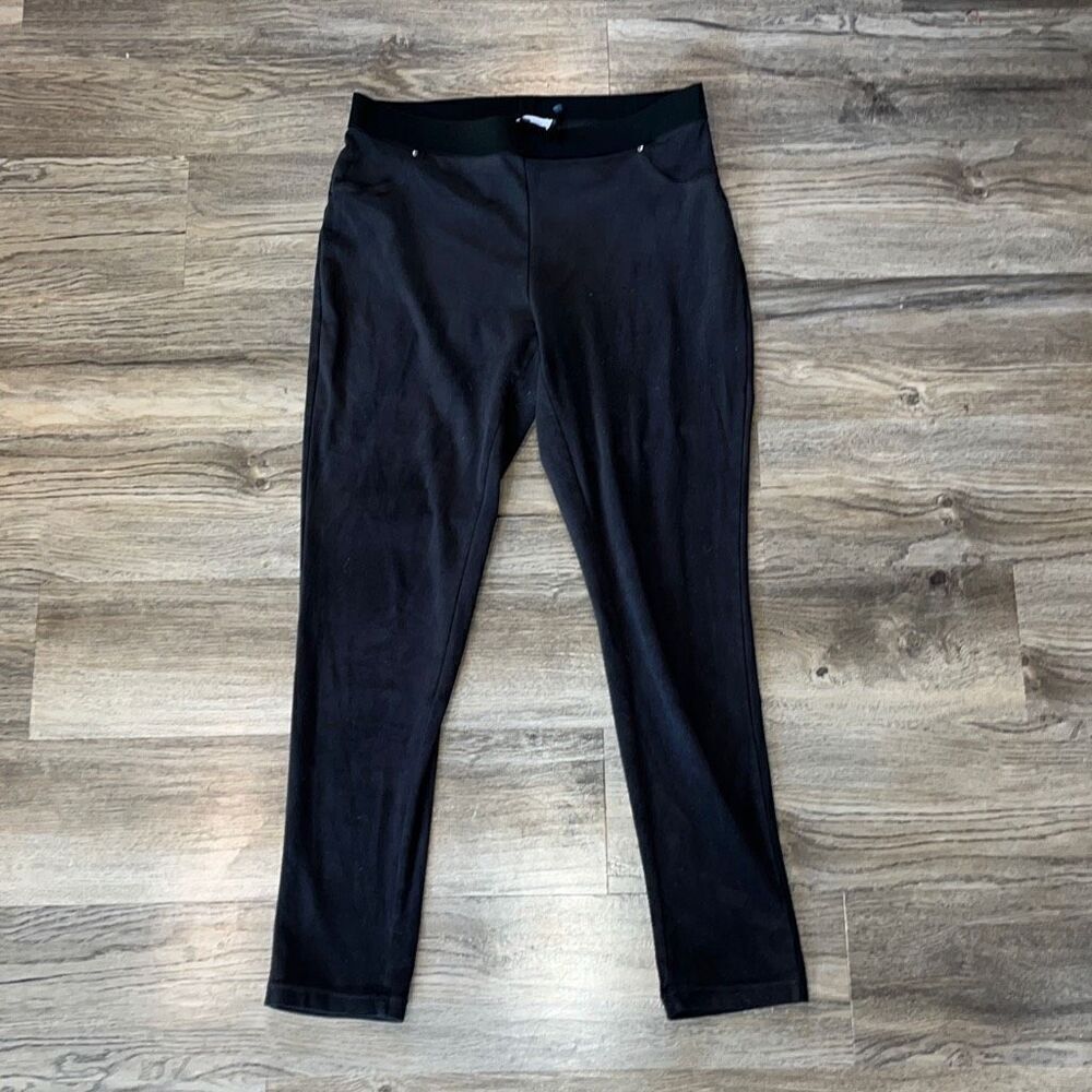 Calvin Klein Gray Faux Suede Leggings‎ Size Medium